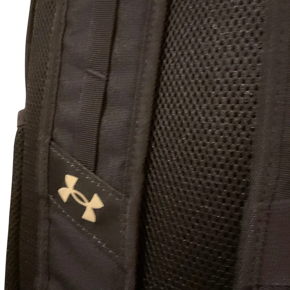 Under Armour Hustle 5.0 Backpack Navy Red‎ UA Storm Water Repellent Laptop